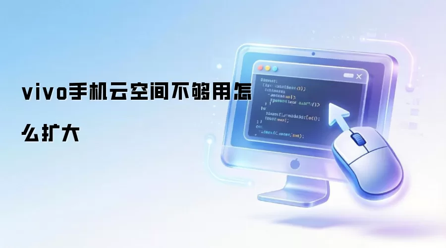 vivo手机云空间不够用怎么扩大