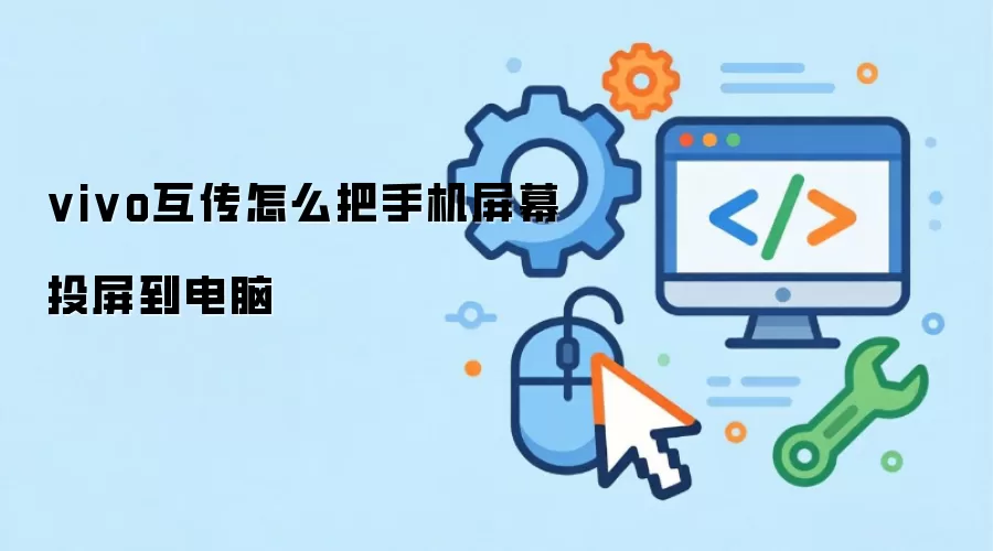 vivo互传怎么把手机屏幕投屏到电脑