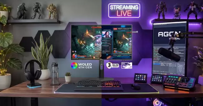 AOC 发布 AGON PRO AGP277QKDC 显示器:26.5 英寸 Tandem WOLED 面板 2K 540Hz/720P 720Hz 双模