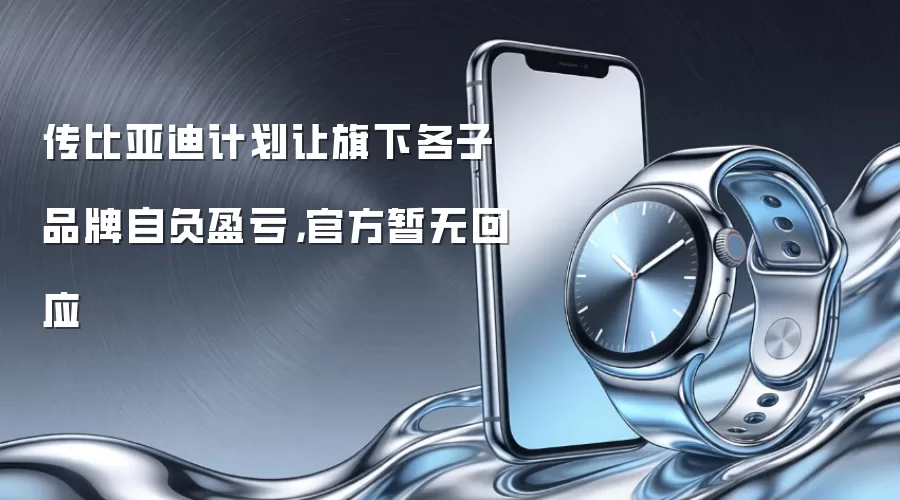 传比亚迪计划让旗下各子品牌自负盈亏,官方暂无回应