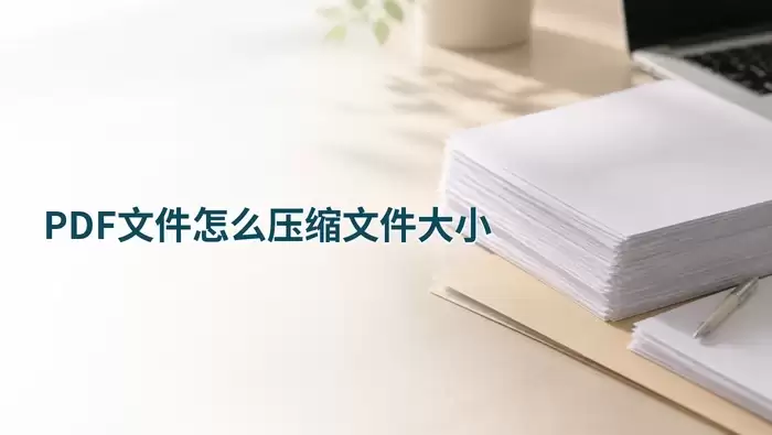 在线PDF压缩工具首页界面,展示简洁的操作入口和文件上传区域