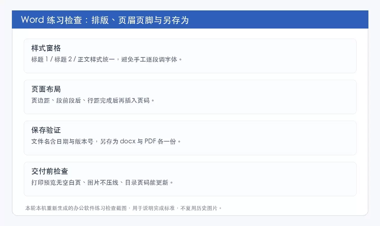 电脑入门自学路线：Word、Excel、PPT 实战练习指南