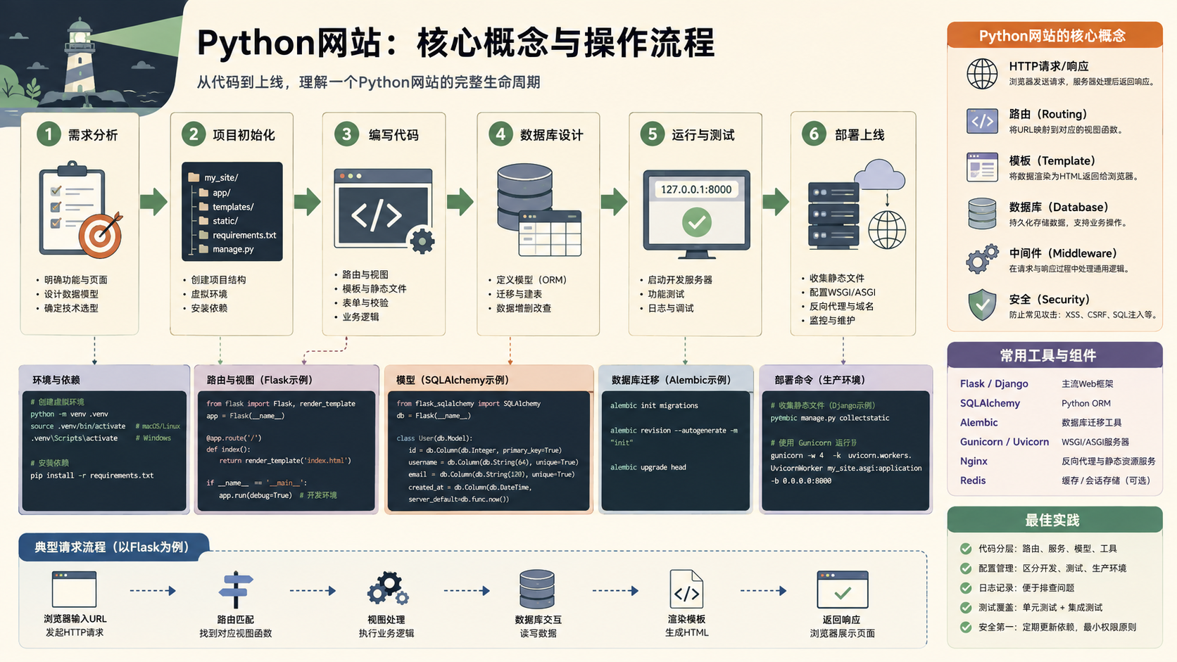 python文档实操:环境准备、依赖管理与验证排错