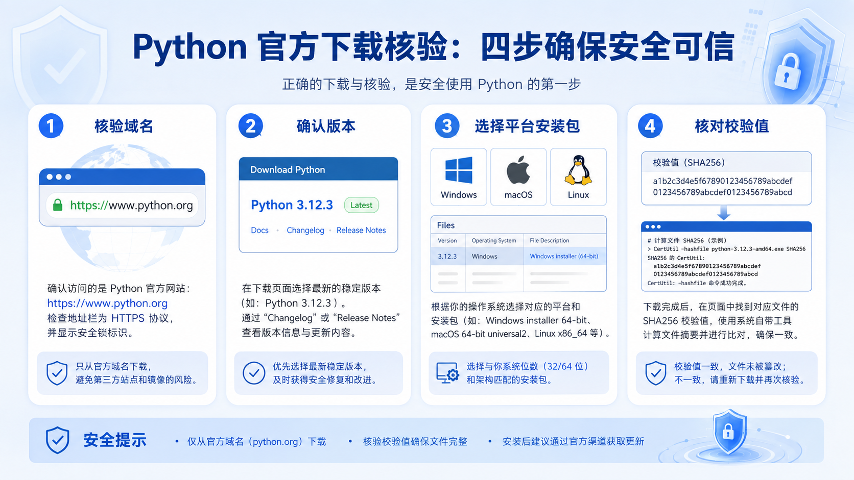 怎么安装python：后端开发环境配置、验证与排错指南