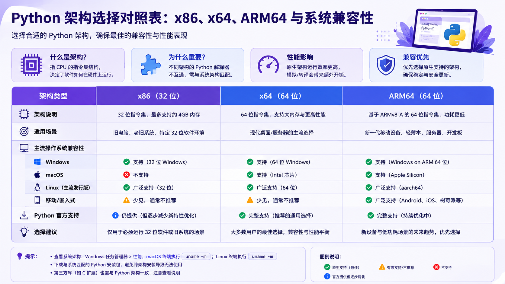 python for 循环核心流程图