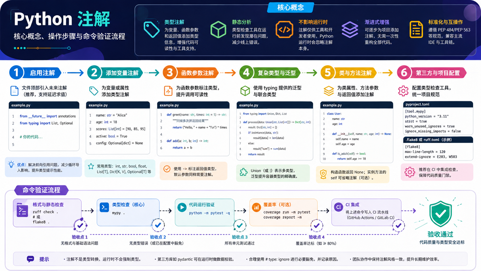 python 注解:环境隔离、依赖管理与验证排错实操