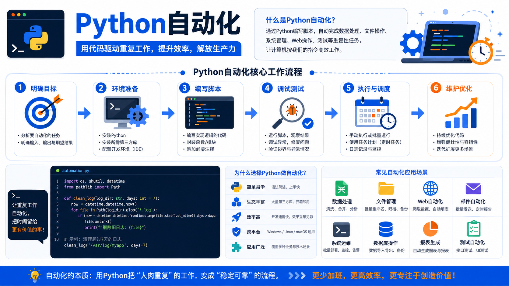 python自动化:环境准备、实操步骤与验证方法