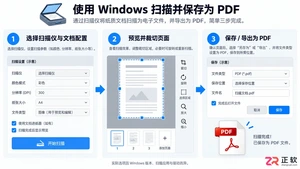 扫描仪扫描成pdf怎么弄？详细操作步骤教程