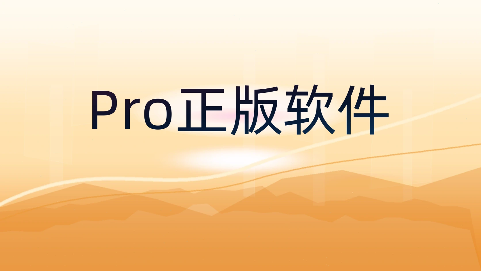 Pro正版软件