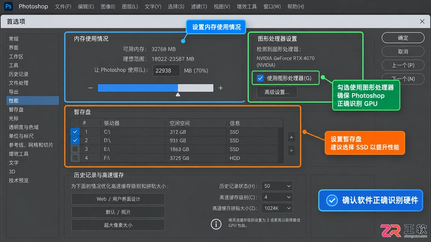 Photoshop修图电脑配置怎么选：台式机与笔记本配置建议