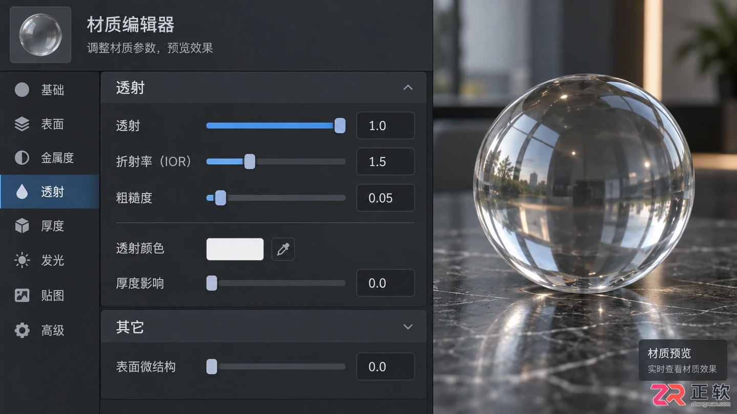 3dmax渲染透明物体怎么设置?透明材质调整与黑色问题解决方法