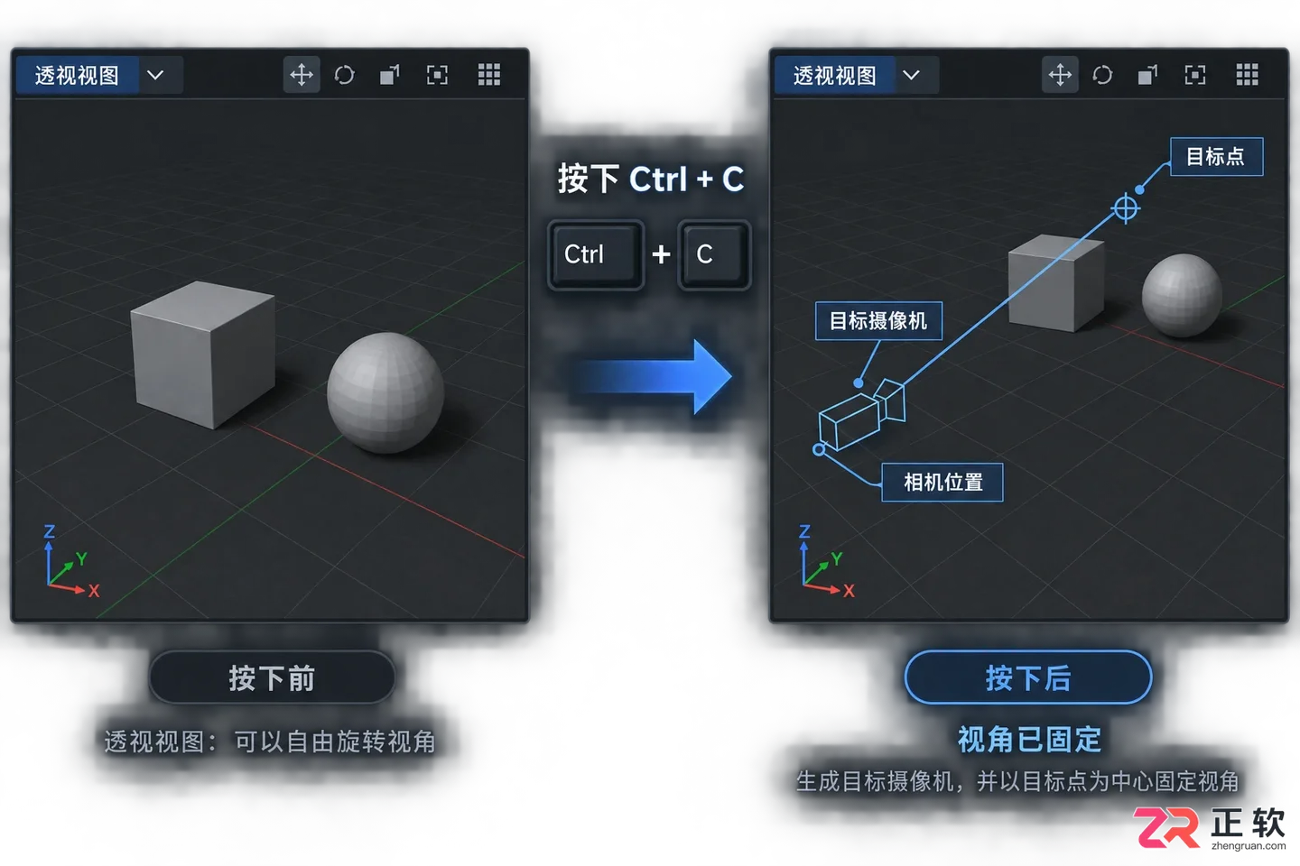 3dmax摄像机快捷键是什么？创建与切换视角方法