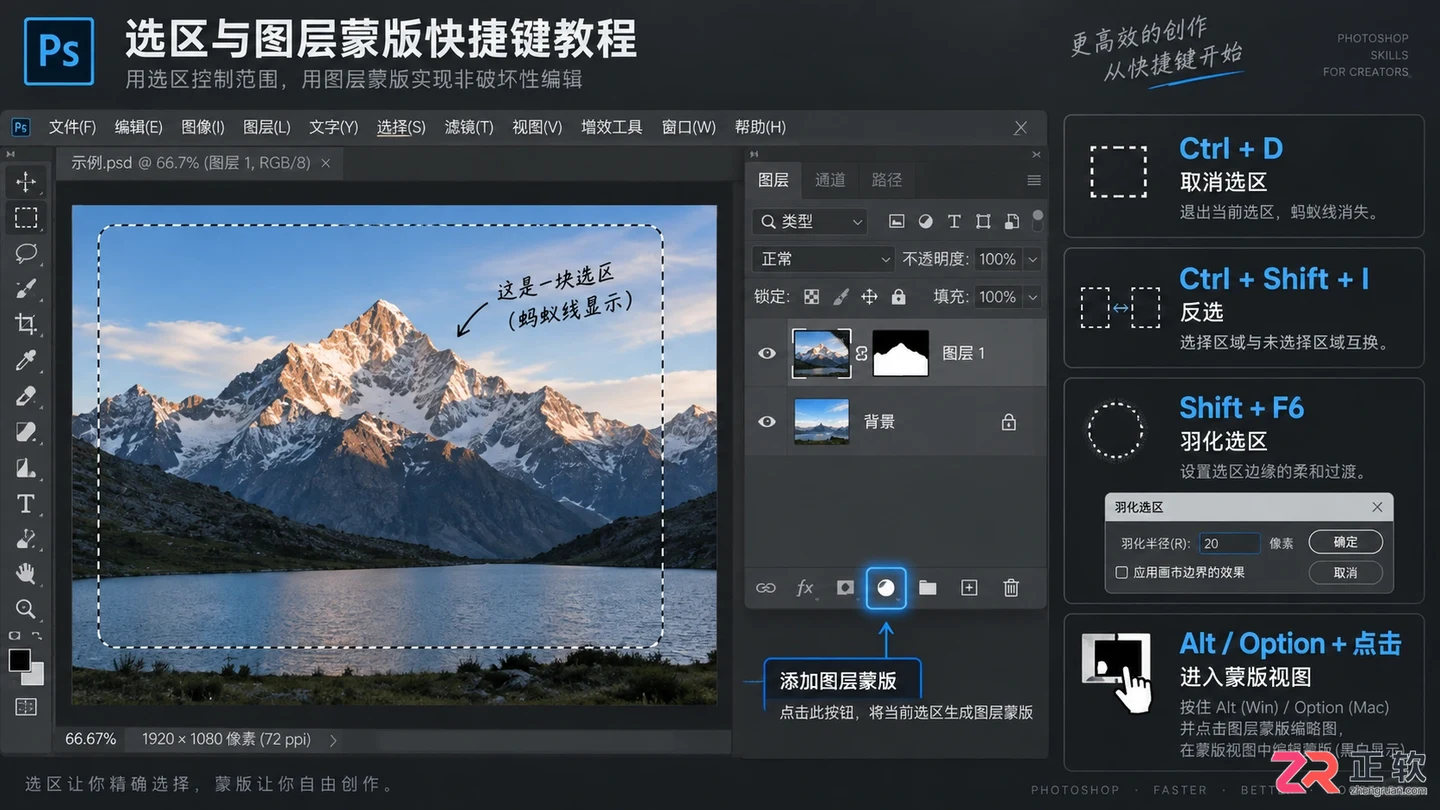 Photoshop快捷键大全：常用命令 设置方法与失效解决技巧