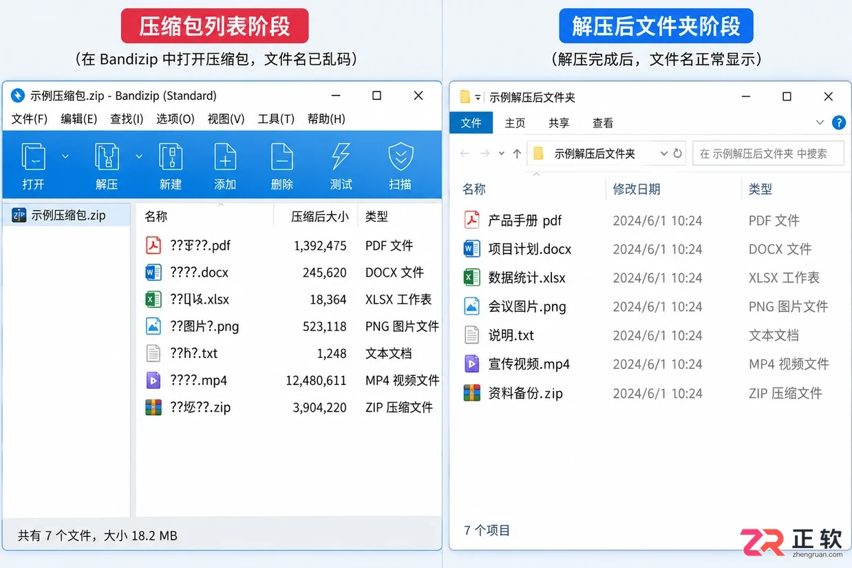 Bandizip解压后文件名是乱码?这样改回来