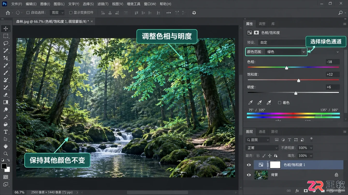 Photoshop调色教程：新手入门图文步骤与技巧