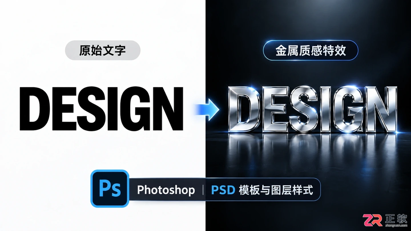 Photoshop文字特效下载与安装教程:素材 字体和插件使用方法