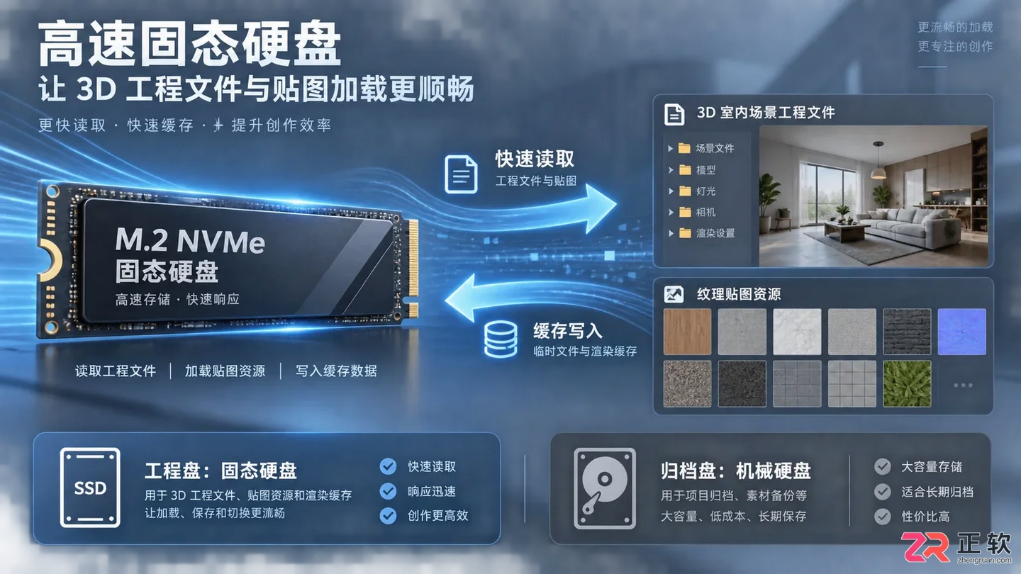 3dmax渲染吃什么配置？主要看CPU 显卡还是内存性能