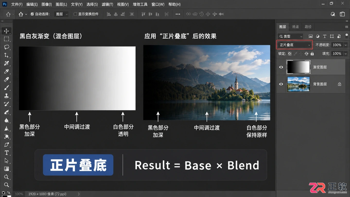 Photoshop图层混合算法原理、公式与设置方法