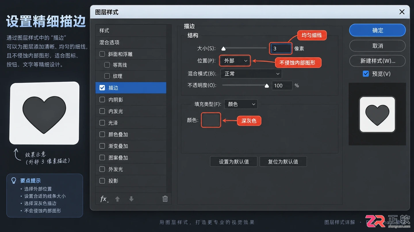 photoshop图层样式详解