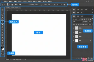 Photoshop画笔在图片上画不出东西怎么办?常见原因与解决方法