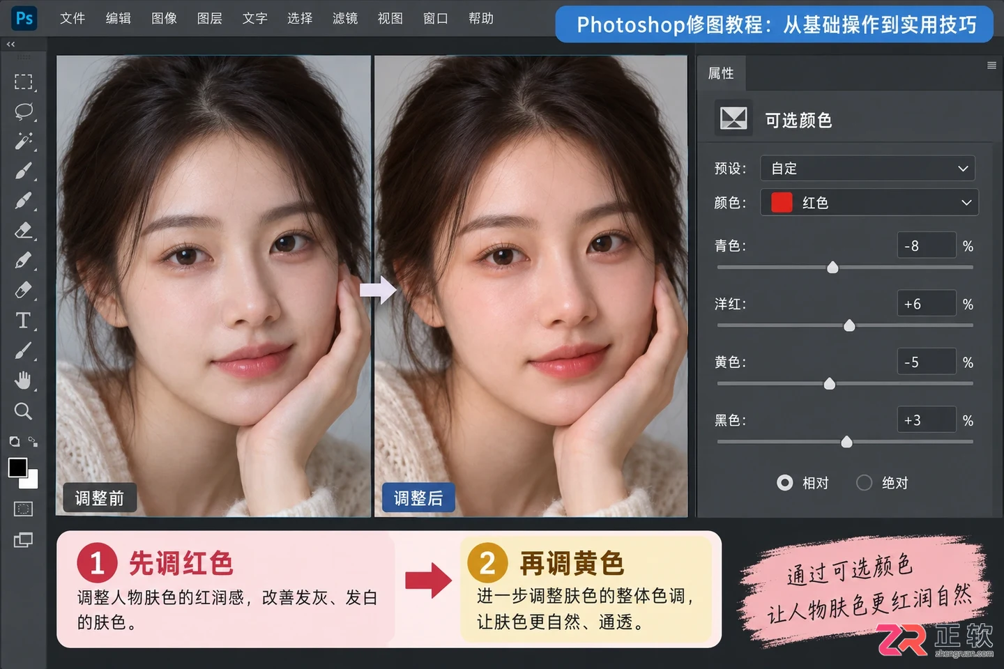 Photoshop修图教程:从基础操作到实用技巧