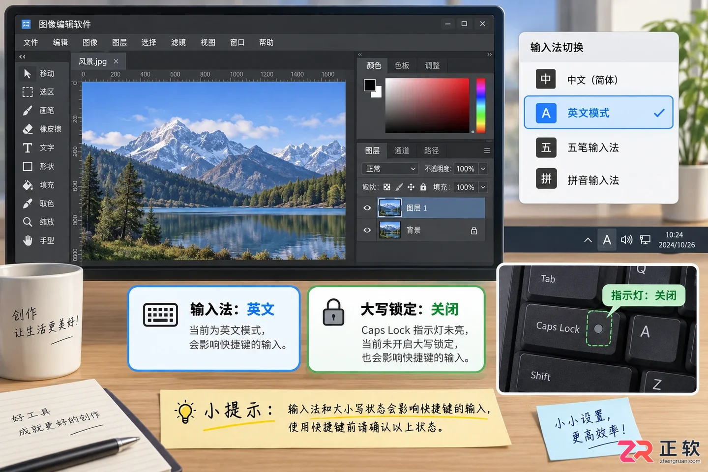 Photoshop快捷键用不了怎么办？按了没反应的原因及恢复方法