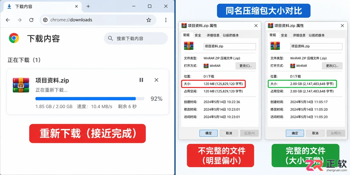 Bandizip下载后提示压缩包损坏？先别急着删