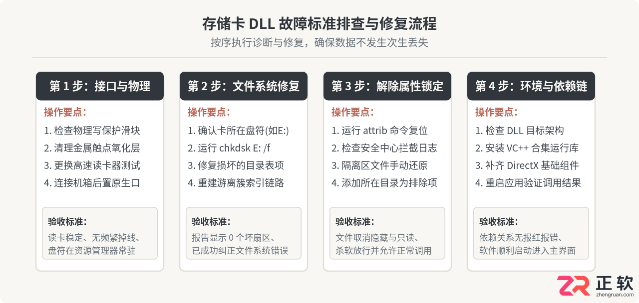 存储卡无法读取dll文件怎么办？原因与修复方法