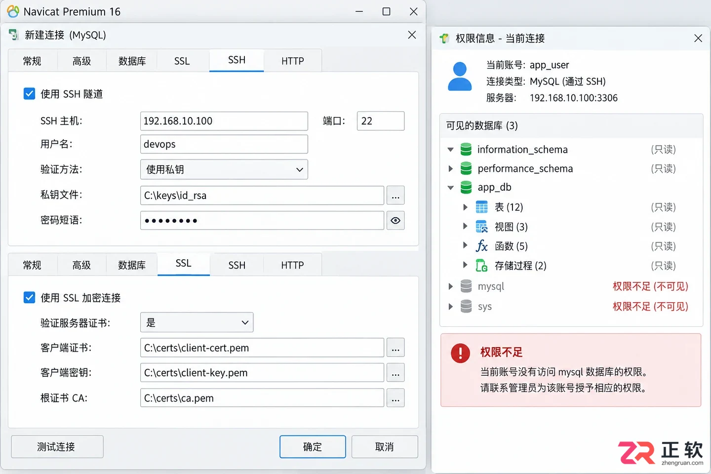 navicat premium 16 连接数据库