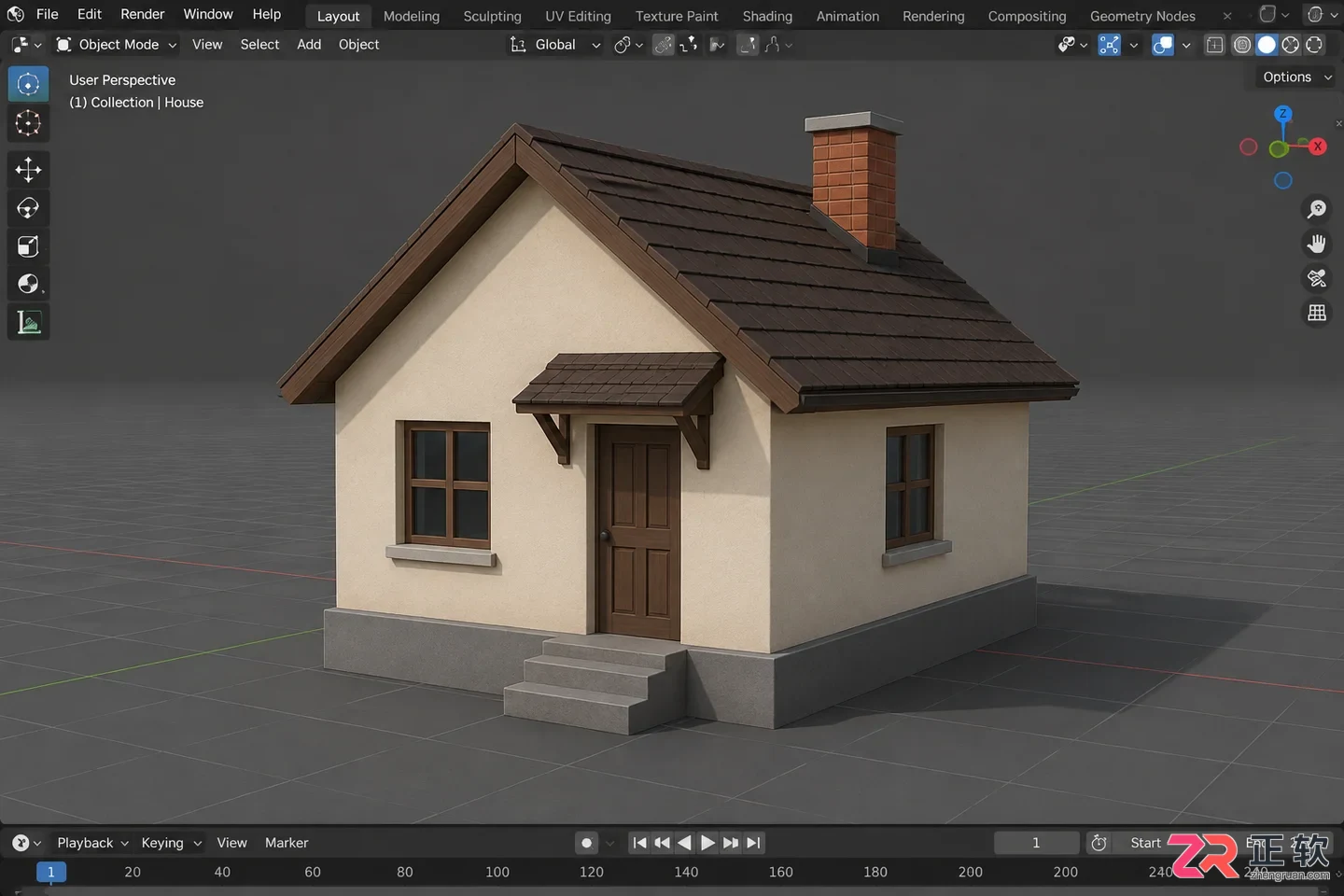 blender新手教程简单模型建立详细步骤图解
