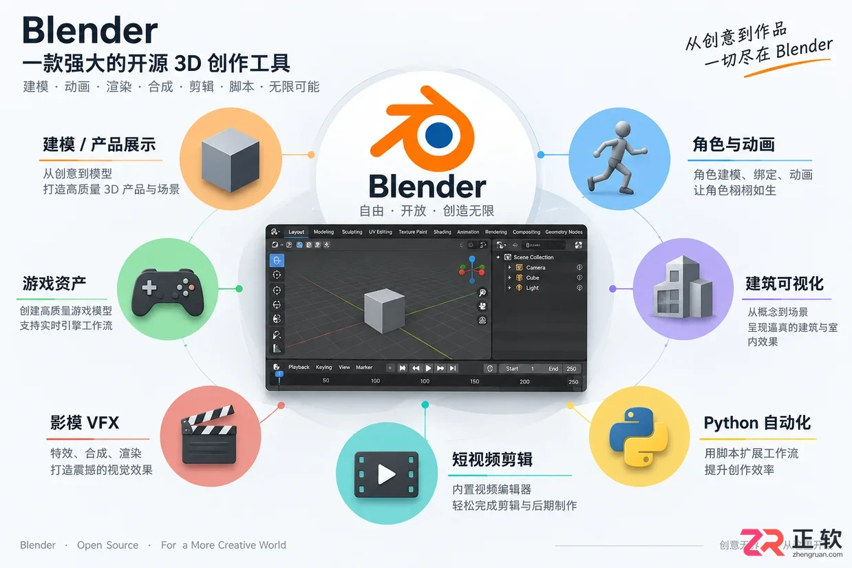 blender什么软件及其主要功能与用途介绍