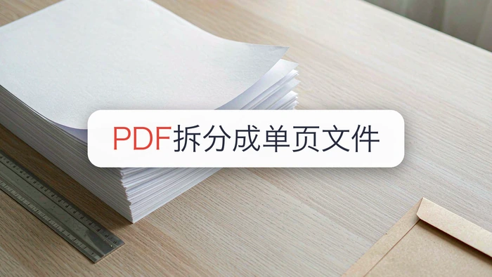 PDF拆分成一页一页怎么操作?PDF拆分成多个文件能保留原格式吗?