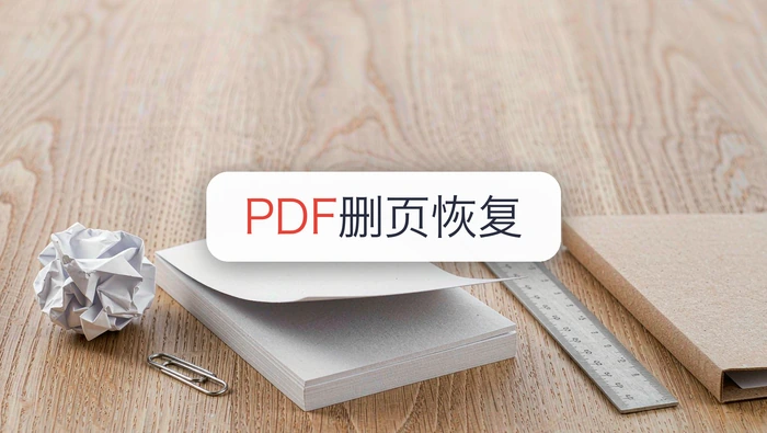 PDF删页删错怎么找回?PDF删页报参数错误怎么办?