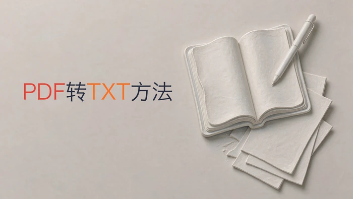PDF电子书转TXT怎么做？普通文档和扫描件处理有什么不同？