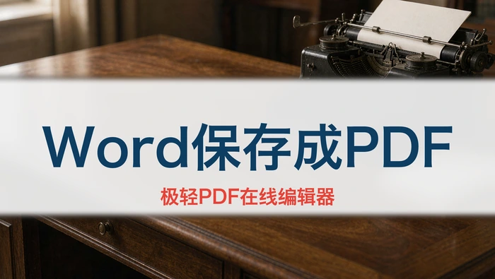 Word文档怎么保存成PDF?三种方法避免排版错乱