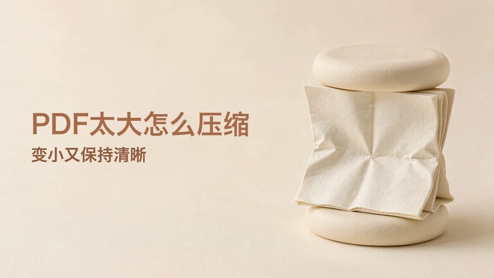 PDF太大怎么压缩？文件变小又保持清晰的方法