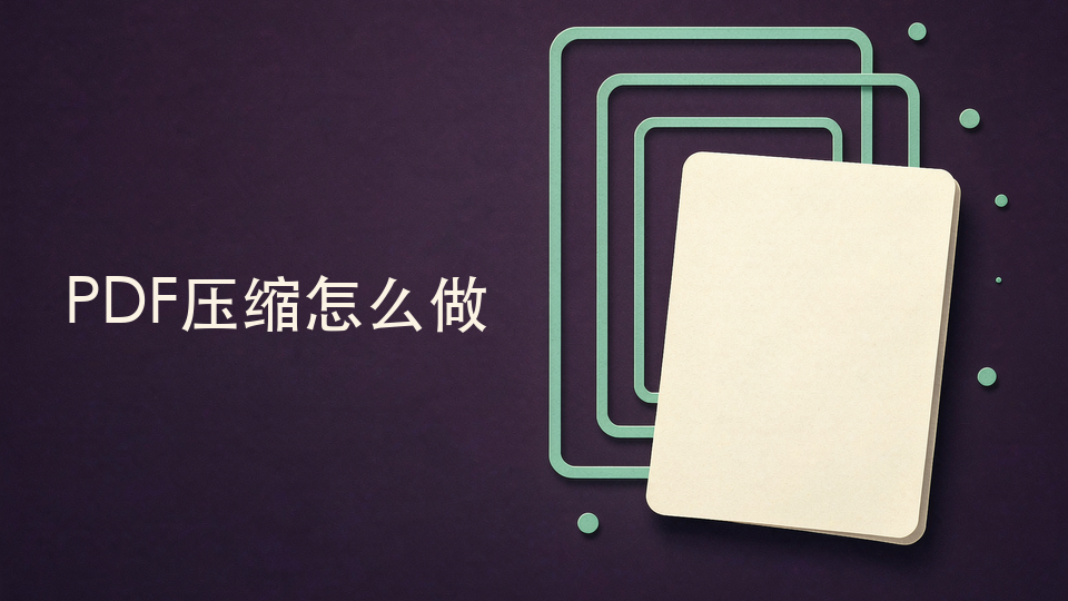 PDF压缩怎么做