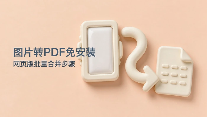 图片转PDF不装软件怎么做？网页版批量合并步骤