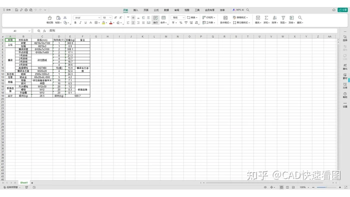 在表格软件中打开PDF转Excel结果并核对数据操作图