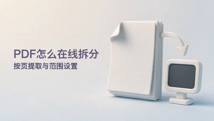 PDF怎么在线拆分?按页提取与范围设置步骤
