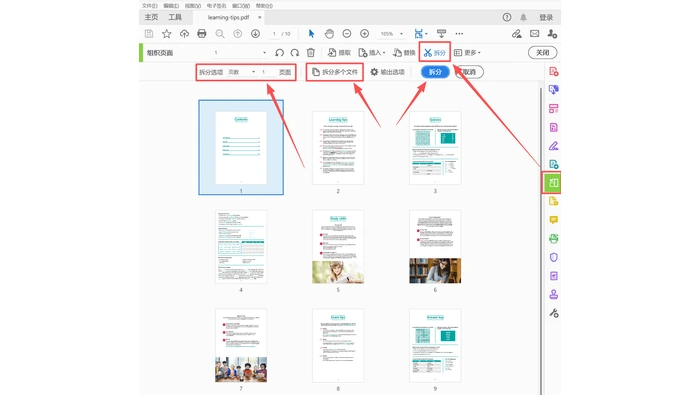 PDF拆分替代方法真实操作图