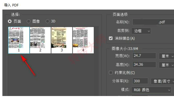 PDF转图片桌面图像编辑器按页导入真实操作图