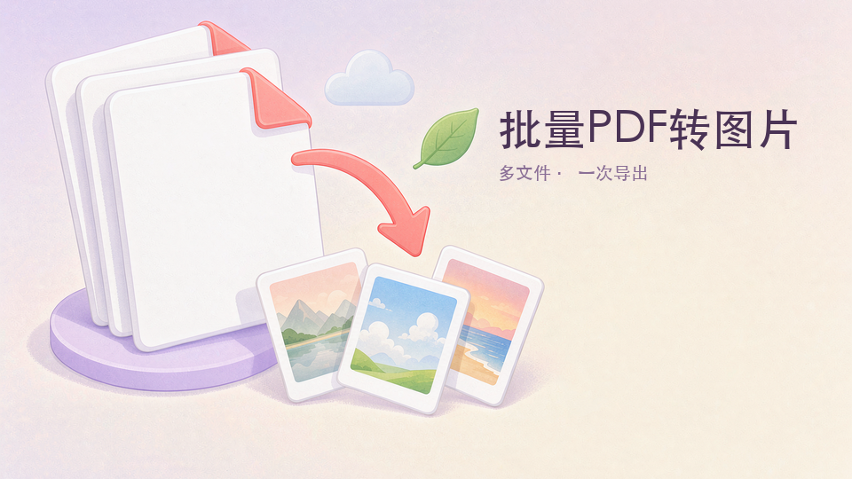 批量PDF转图片