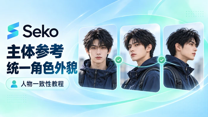 Seko人物前后不一致怎么办？用主体参考统一角色外貌